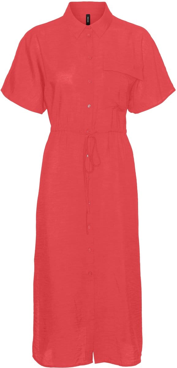 VERO MODA - VMIRIS S/S SHIRT CALF DRESS WVN GA - Dames - Mini jurken