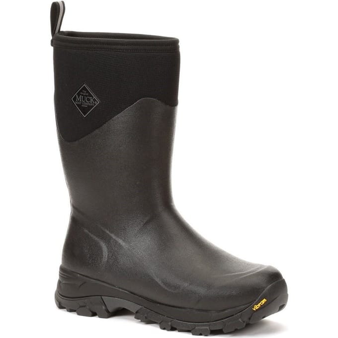 Muck Boot Arctic Ice Mid AGAT | Zwart - Regenlaarzen - Maat 48 -