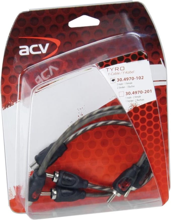 RCA Y-Splitter Female > 2 x Male