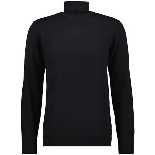 Ragman Trui Col Cotton Cashmere Uni Zwart / male