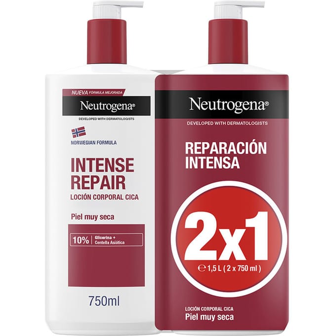 Neutrogena INTENSE REPAIR lotion for very dry skin pack 2 x 750 ml