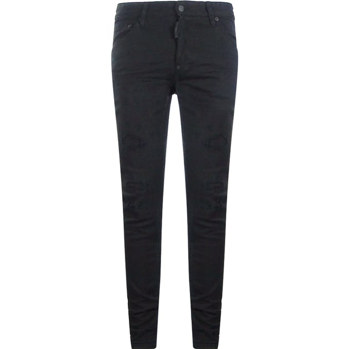 Dsquared2 Cool Guy Jean Zwarte Versterkte Ripped Jeans