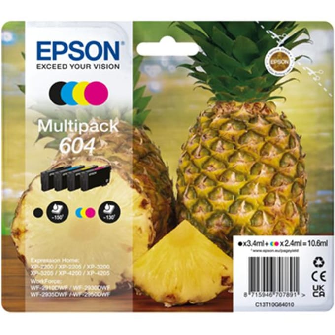 Encre - EPSON - Multipack 4 couleurs - 10,6ml par cartouche - Compatible Expression Home XP-4200