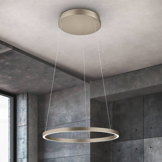 Knapstein LED hanglamp Lisa-60, CCT, dimbaar, brons