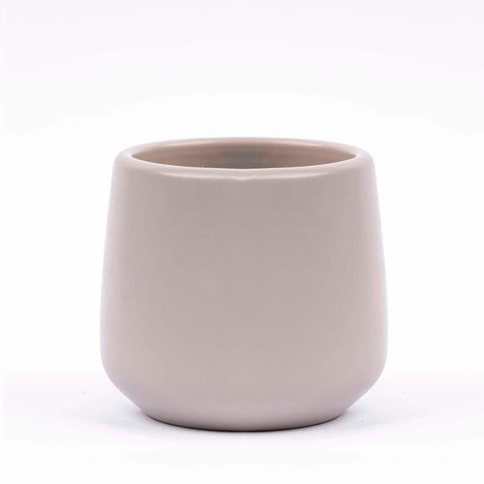 Joey - Mini plantenpot - Grijs mat - Ø 6 cm ↑ 6 cm