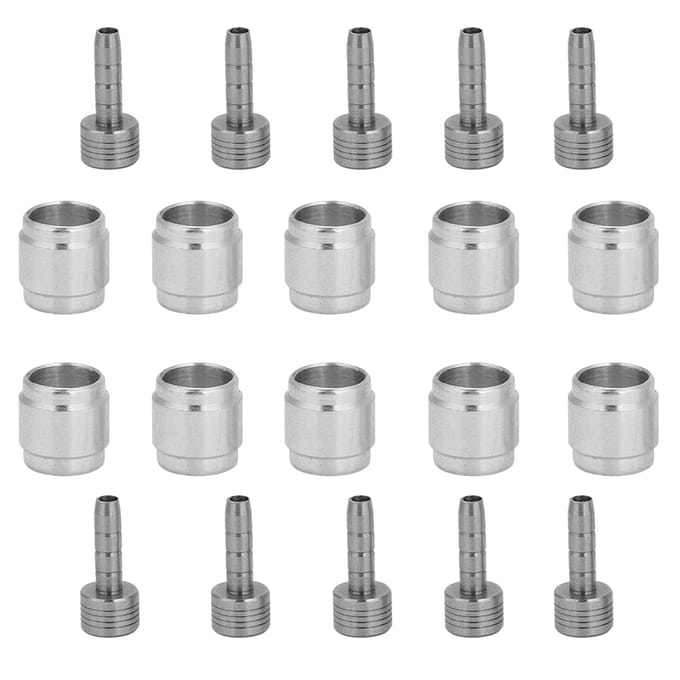 10 Set Hydraulische Schijfrem Slang Olijf Connector Inzetstuk voor AVID SRAM Vervangingsonderdeel white