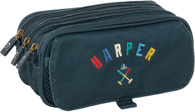 Safta Big Triple Harper & Neyer Etui Blauw Man