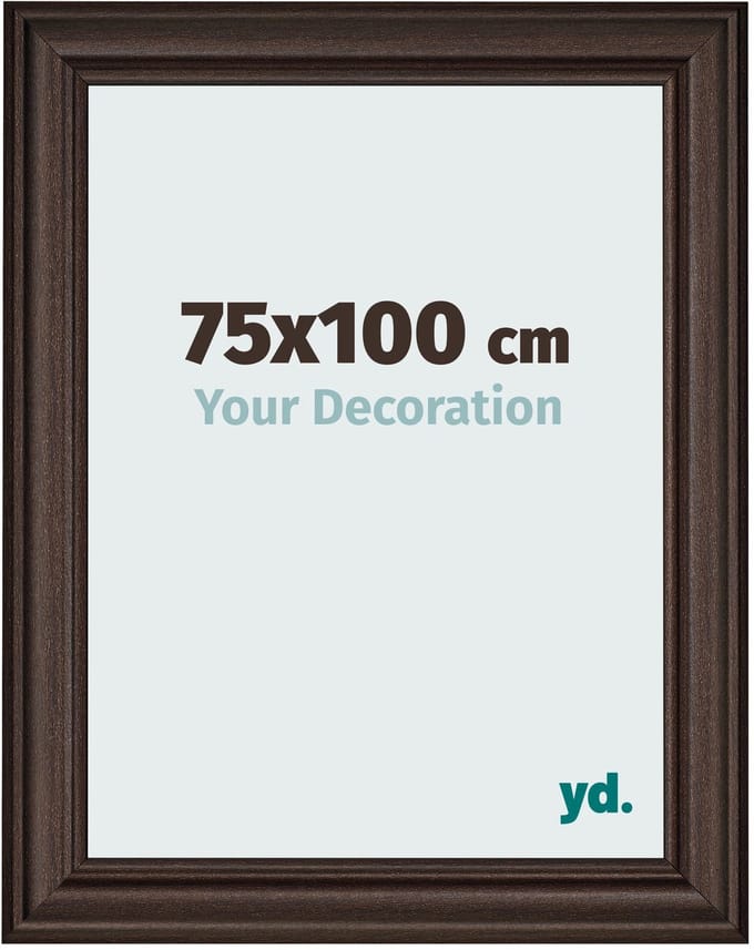 Your Decoration - Fotolijst 75x100 cm - MDF - Eiken Donker - Lazio