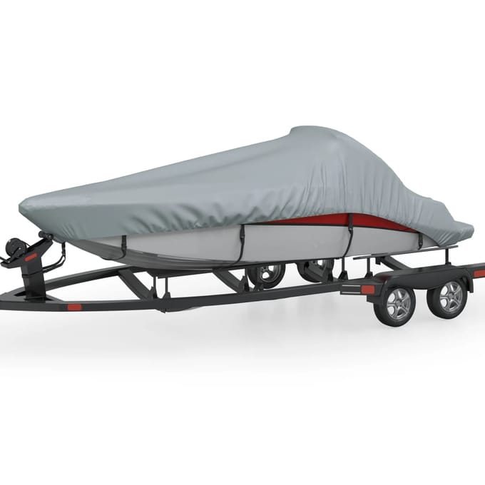 vidaXL - Boothoes - grijs - 427-488 - cm - (lengte) - 173 - cm - (breedte)