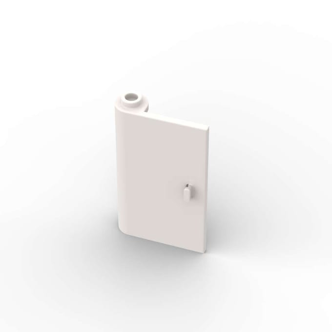 MOC 10 PIÈCES 58381 Porte 1x3x4 Gauche Kit de Briques de Construction Ouverte par Charnière Supérieure Brique Éducative DO-IT-