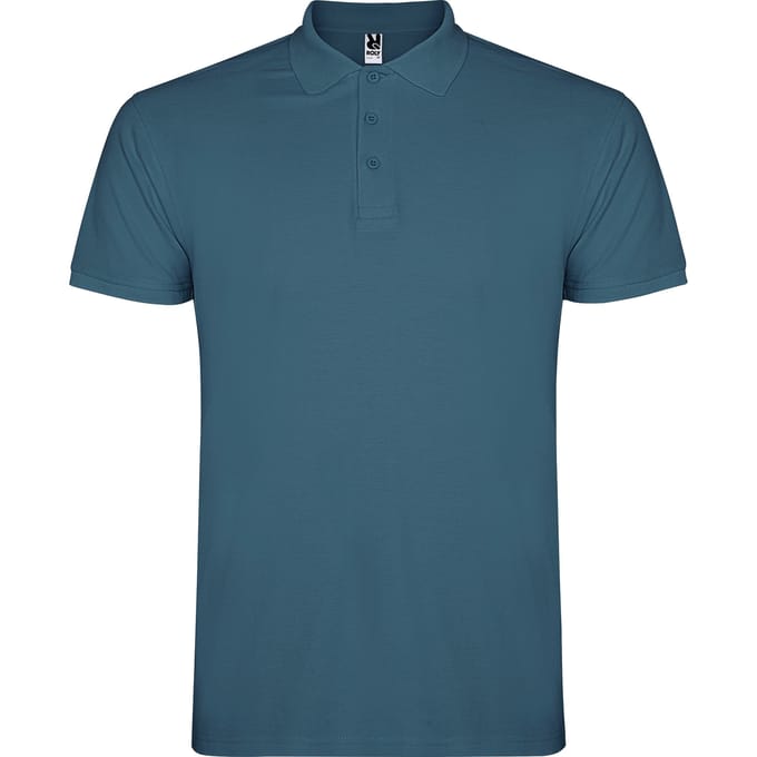 Roly Heren Ster Poloshirt (Storm Blauw)