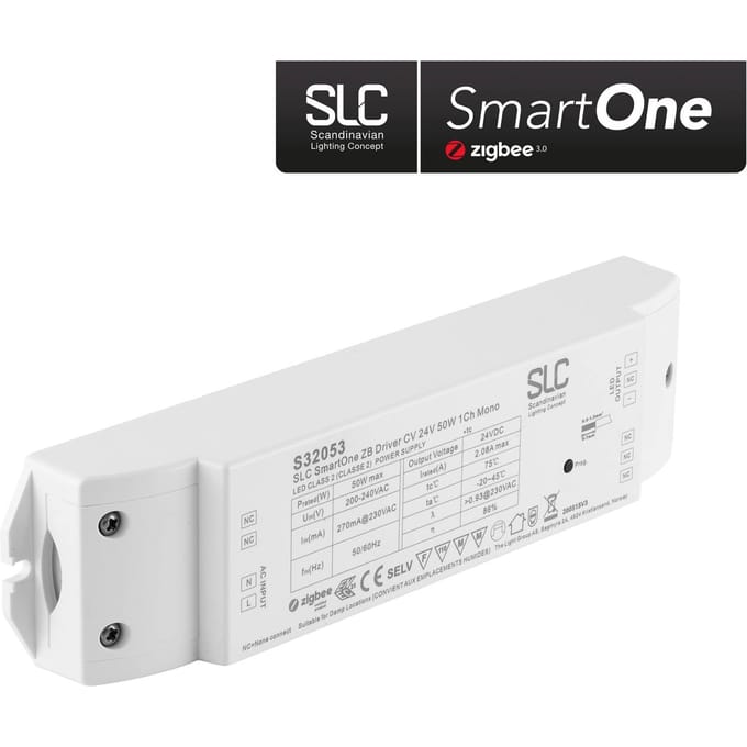 The Light Group SLC SmartOne voeding ZigBee CV 24V 50W PWM Mono