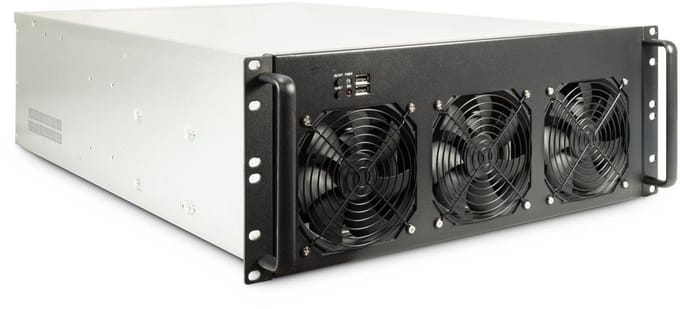 Inter-Tech 4F28 Mining - Case - Server (Rack) - Zwart