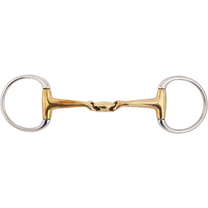 Dubbel afgerond olijvenbit voor paarden BR Equitation