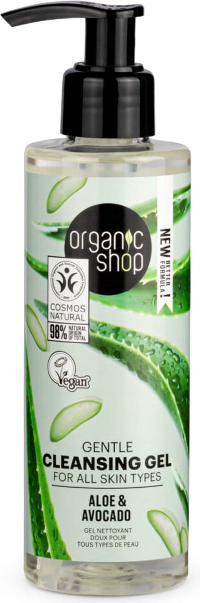 Organic Shop Cleansing Gel Avocado and Aloe 200 ml