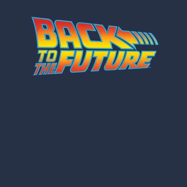 Back To The Future Classic Logo Women's T-Shirt - Navy - L