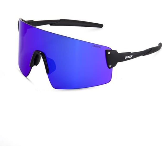 SINNER Snap - Zonnebril - Zwart - Blauwe lens - Unisex - One size