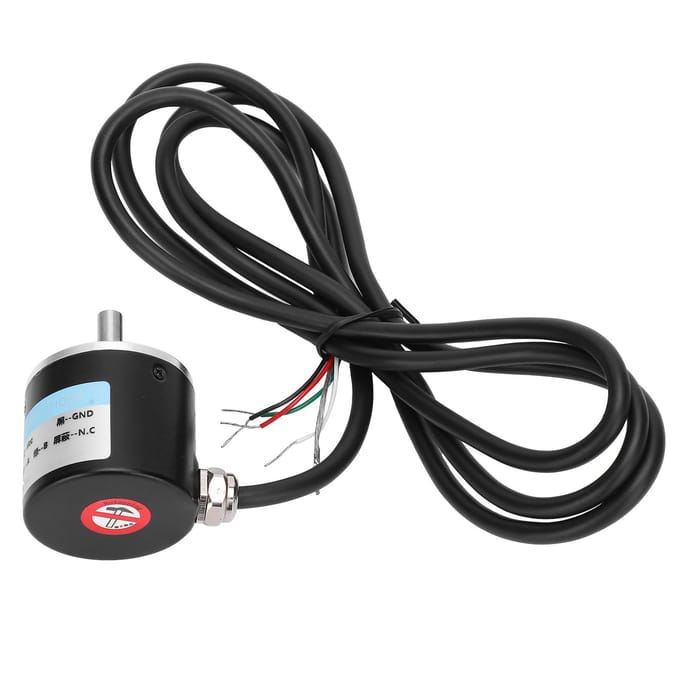Encodeur AB 2?Phase Incrémentale 5 ?Encodeur à arbre plein 24V DC pour l'ingénierie d'automatisation de bureau 600B