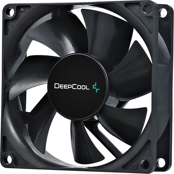 DeepCool XFAN 80 80mm Black Fan, Hydro Bearing, Low Noise