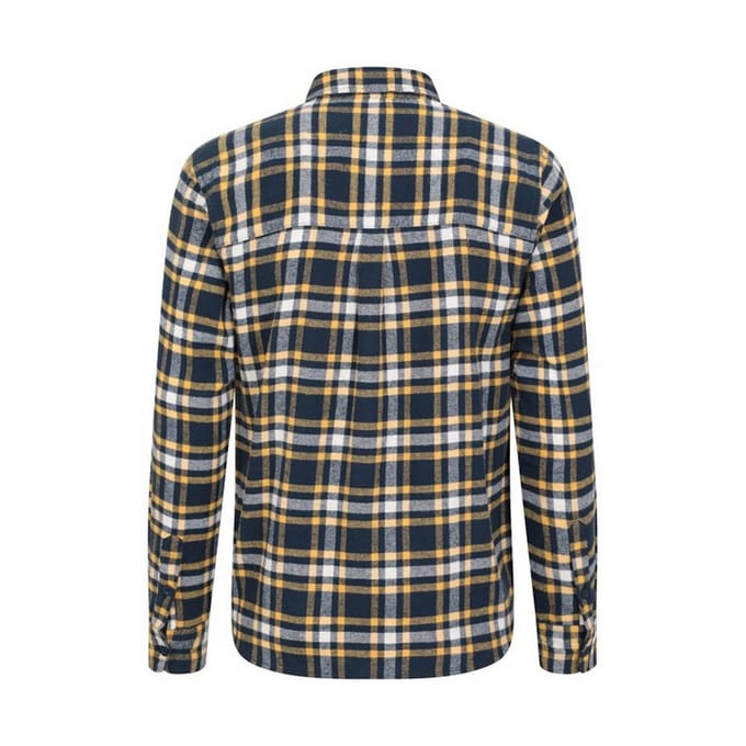 Mountain Warehouse Heren Overhemd met lange mouwen in molton (Indigo)