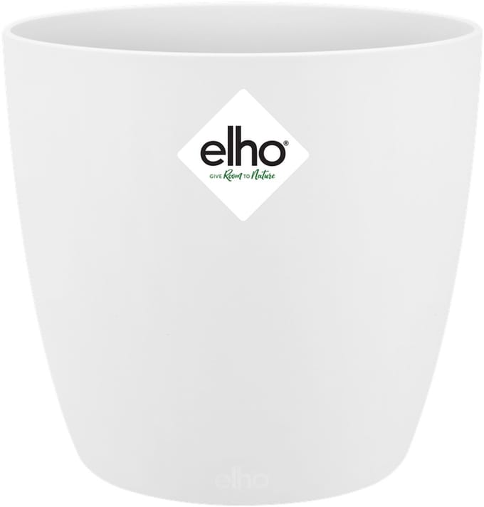 Elho Bloempot Brussels Mini - Kunststof - Wit - Diam.12,5xh11,5cm