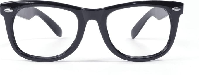 Bril zonder glas - Zwart