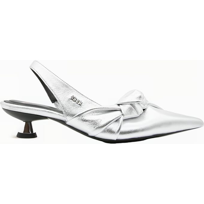 Nubikk Queenie Ann Silver Metallic Shiny Taglia: 36 | Infradito Outlet | Donna | Grigio