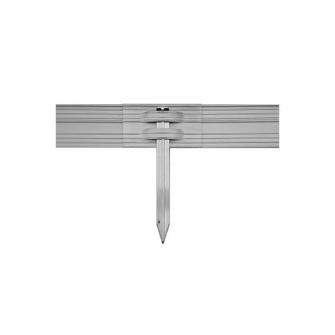 Borderrand aluminium 14cm x 100cm, ultra sterke | Gazonrand | Kantopsluiting, 1 stuk