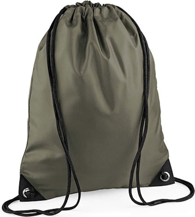 Premium Gymsac Sporttas BagBase - 11 Liter Olive Green