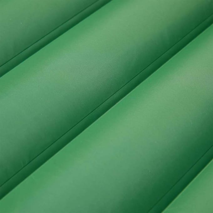 vidaXL - Kampeermatras - met - kussen - zelfopblazend - 1-persoons - groen