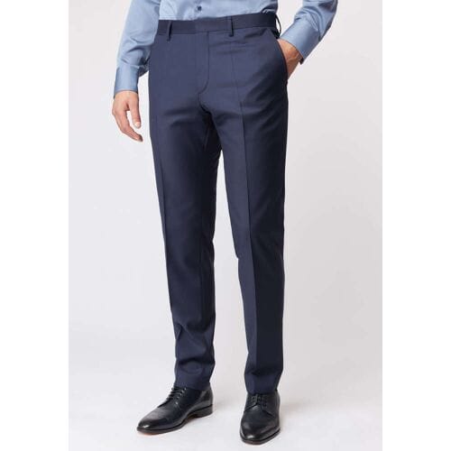 Roy Robson Broek Smooth Uni Super 130's Blauw / male
