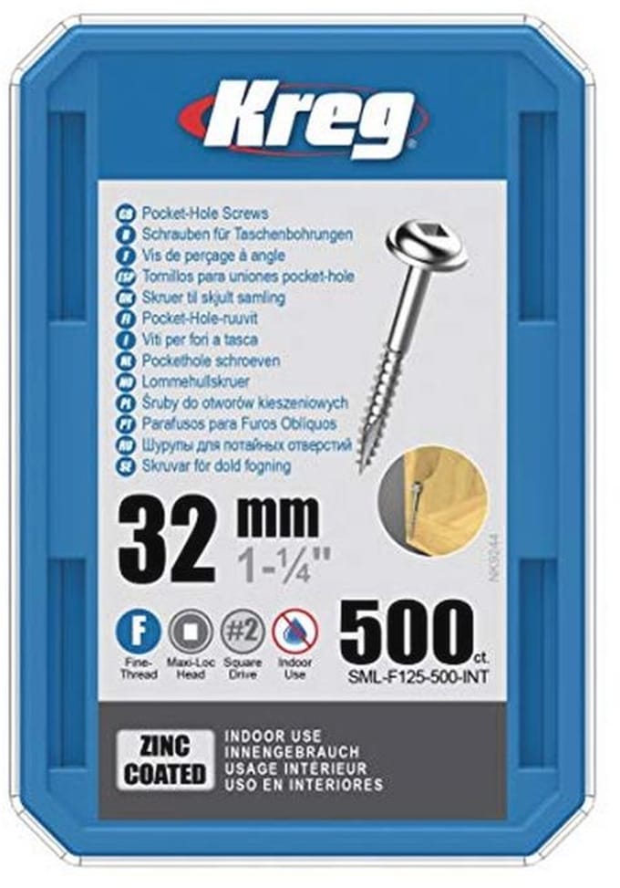 Fijne snijschroeven 31,75 mm - 500 stuks voor houten constructies