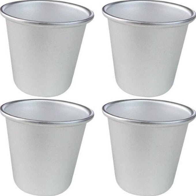 Set timbaalvormen 4 dlg. Ø 7 cm