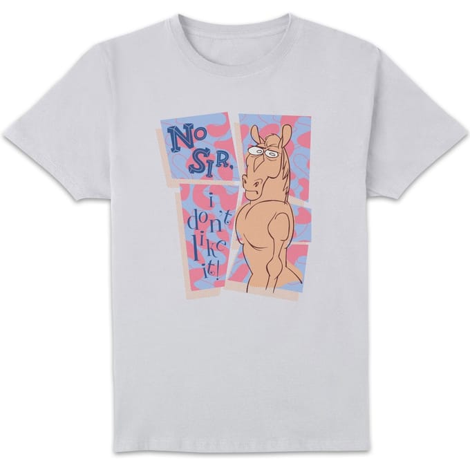 Ren & Stimpy No Sir I Don't Like It! Men's T-Shirt - Wit - XL