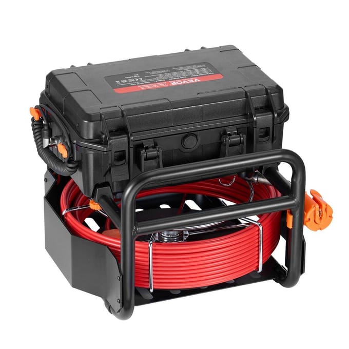Caméra d'égout 98 pieds/30m Auto-nivelante avec émetteur 512Hz