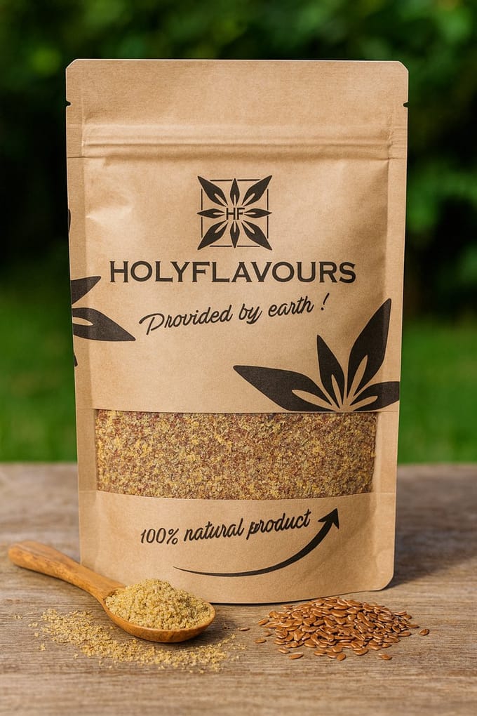 Lijnzaad gemalen - 100 gram - Holyflavours