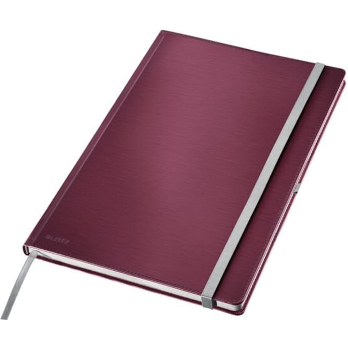 Leitz Style Notebook A4 squared with hardcover red