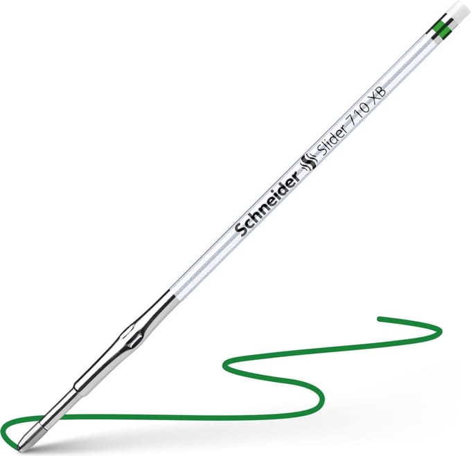 Schneider balpenvulling - Slider 710 - penpunt XB - groen - S-171004