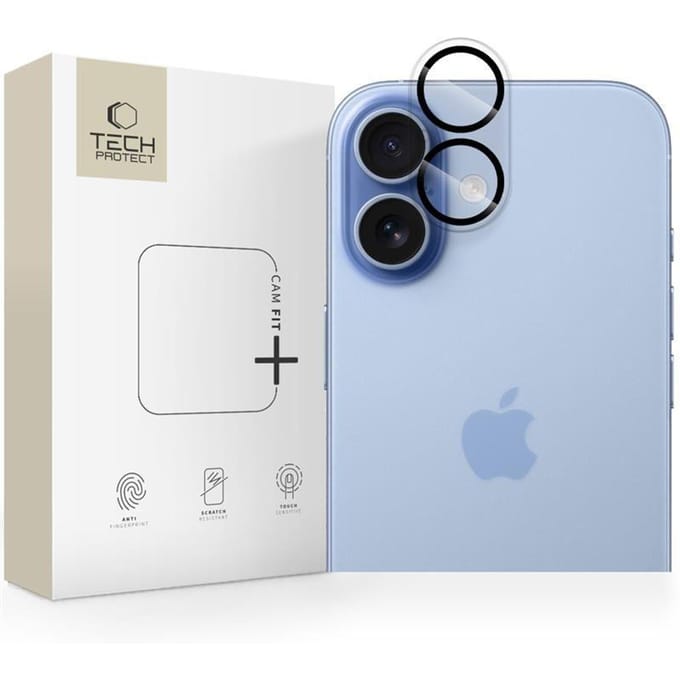 Tech-Protect Cam Fit+ Camera Cover for iPhone 17 - Transparent