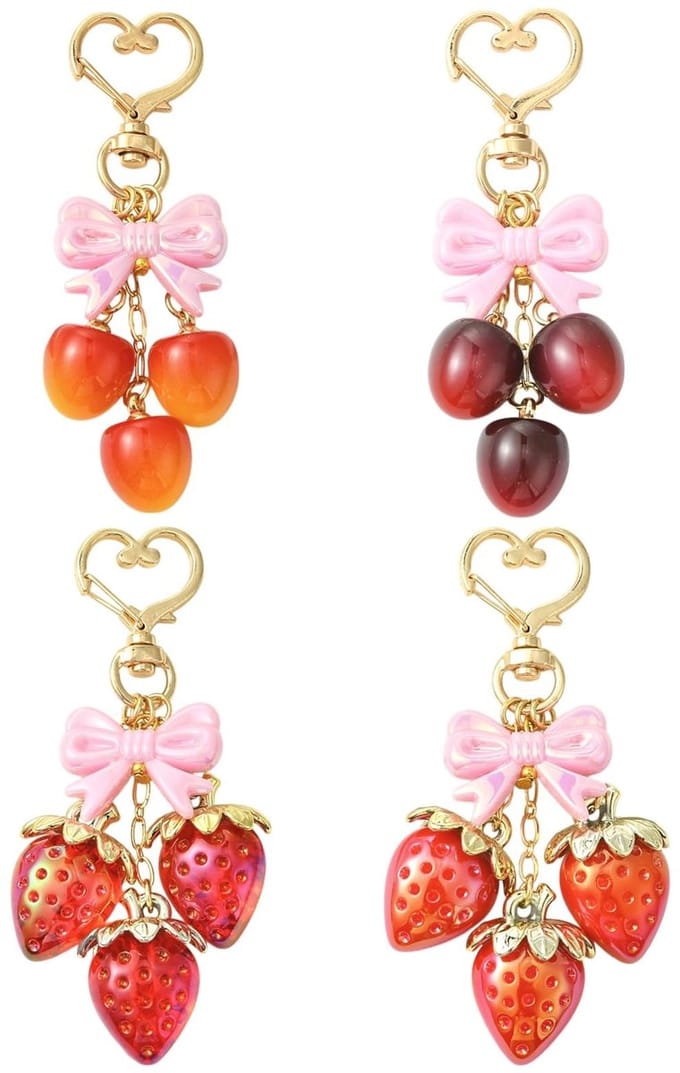 NTHProducts - Sleutelhangers - Fruit Sleutelhanger Set - 4 Delige Set