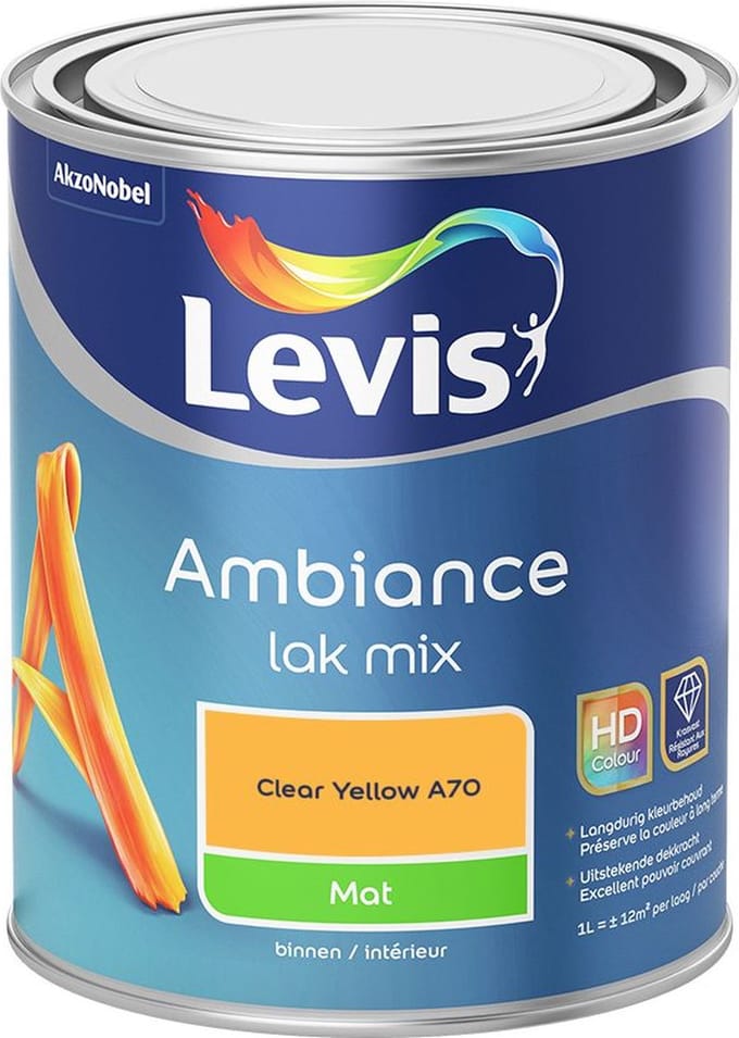 Levis - Ambiance Lak Mat Mix - Clear Yellow A70 - Mengverf - 1 L