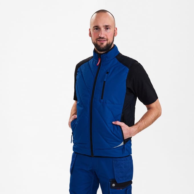 Engel Galaxy gewatteerd bodywarmer 5850-193 - Surfer Blue / Black - S
