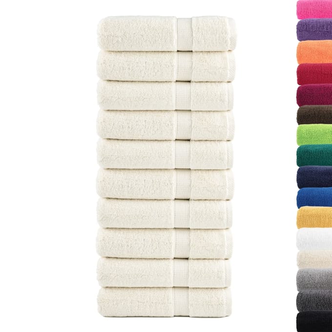 vidaXL - Badhanddoeken - SOLUND - 10 - st - 600 - g/m² - 100x150 - cm