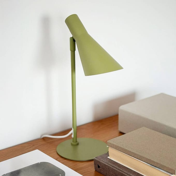 Dyberg Larsen tafellamp DL12 Mini, groen, E14, metaal