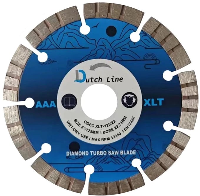 DutchLine - Turbo Diamant Zaagblad - 125mm 22.23mm
