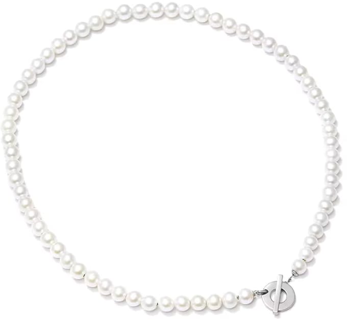 Parelketting parel zilver