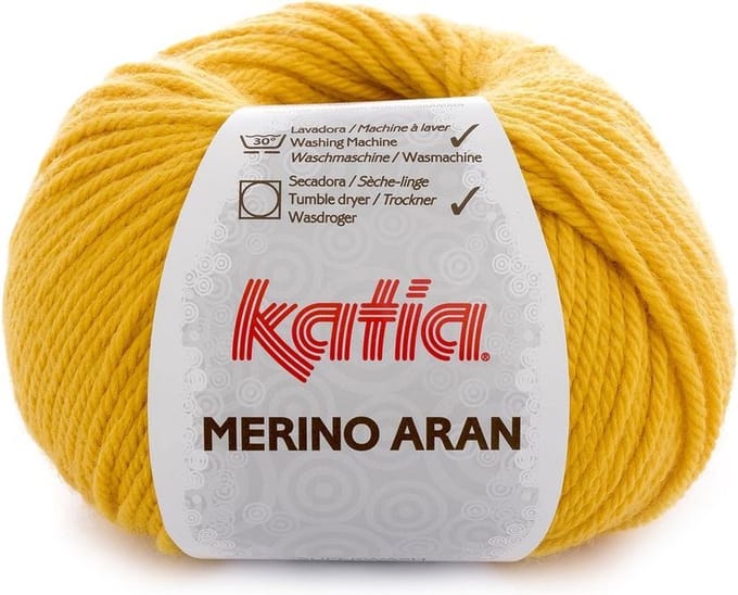 Katia Merino Aran - 80 donkergeel - Merinogaren