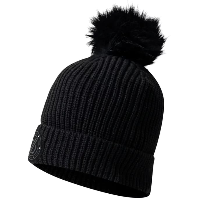 Gebreide muts met pompon voor dames
