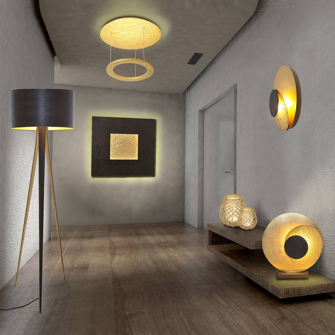 Holländer LED wandlamp Eclipse van ijzer