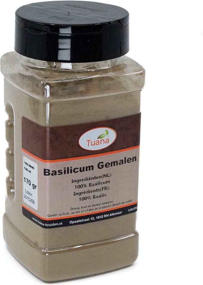 Tuana Kruiden - Basilicum Gemalen - Strooibus 100 Gram - Tuanashop - MP-B-0006